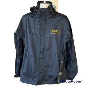 West Virginia State University Landway Outerwear Monsoon Black Jacket Mens L NWT